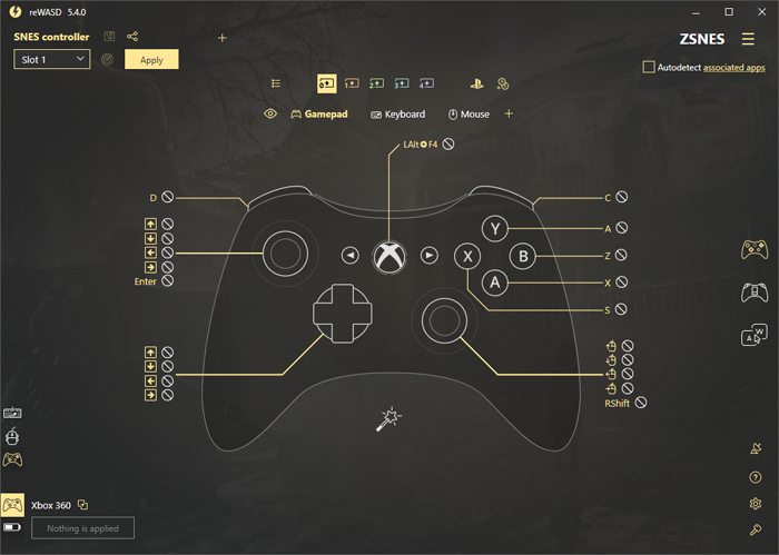 keyboard to joystick mapper