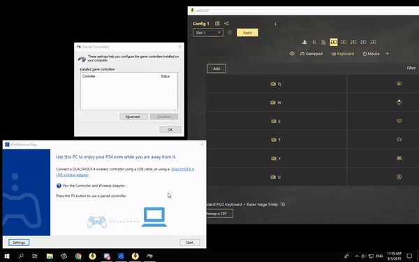 Ps4 remote play wireless controller pc