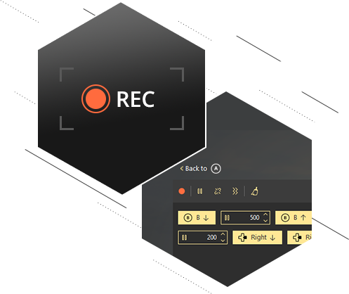 Record controller combo sequences from physical gamepad