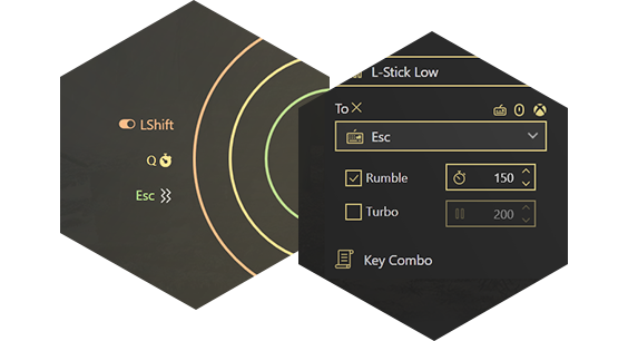Add more magic to the zones of sticks and triggers