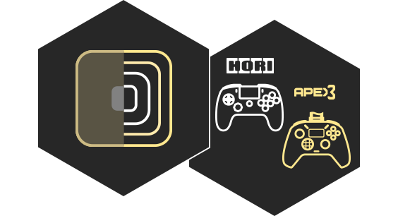 The squared sticks option for virtual devises and new controllers are added