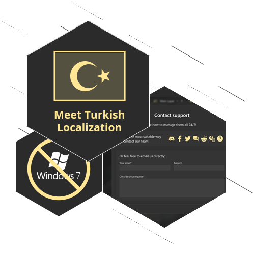 Turkey is getting closer, support is within a stone's throw and even more inner improvements